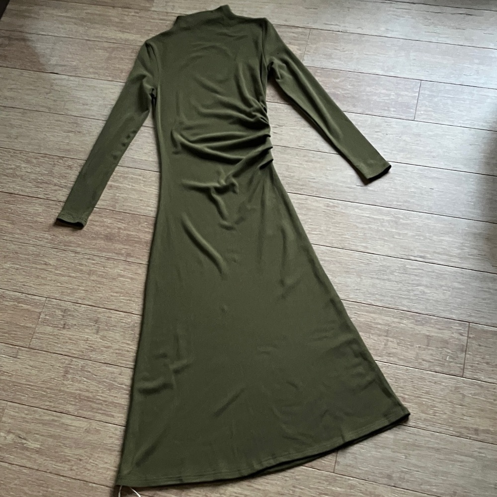 OGL Eco Mousse Mockneck Midi Dress size small